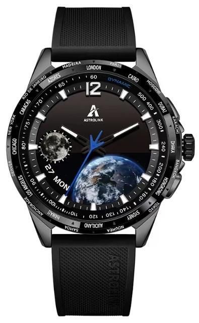Умные смарт-часы BeiDou Astrolink S, 45 mm, Bluetooth, Total Black