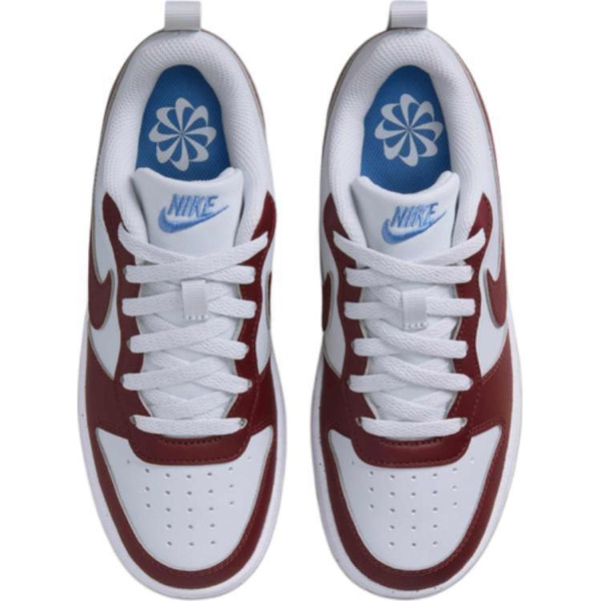 Подростковые кроссовки Nike Court Borough White/Red GS