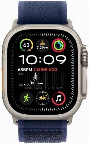 Умные смарт-часы Apple Watch Ultra 2 (2024) 49мм, GPS+Cellular, Natural Titanium Case, Blue Trail Loop
