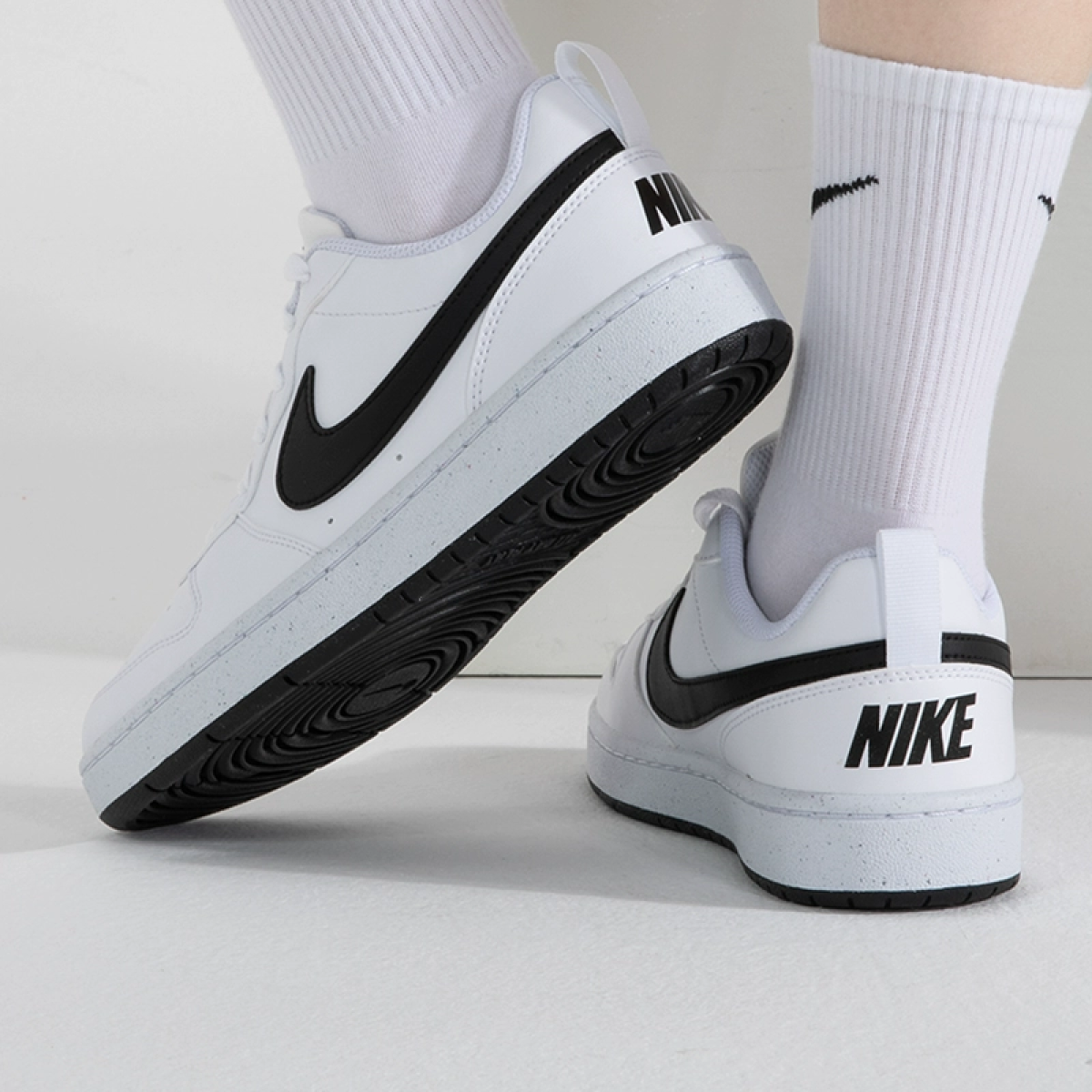Подростковые Nike Court Borougth White/Black GS