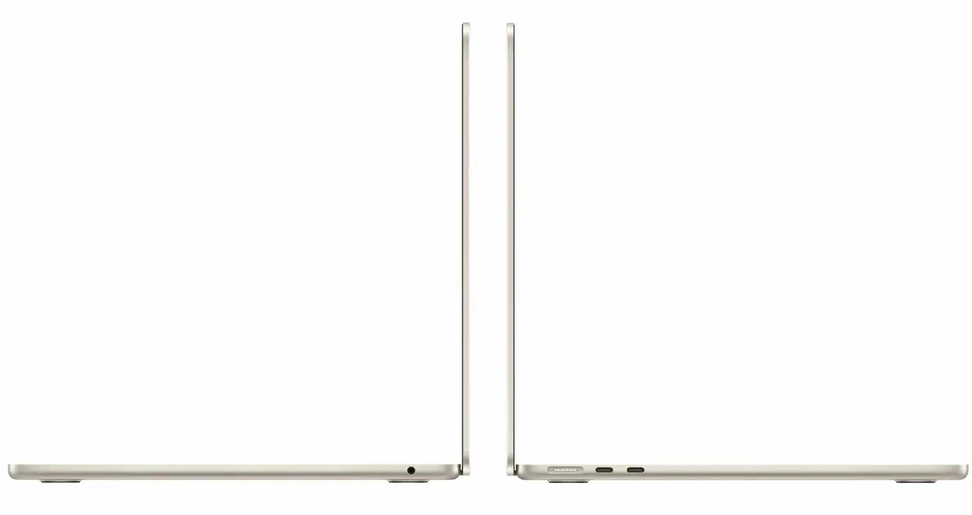 13.6" Ноутбук Apple MacBook Air 13 M4 (2025) 16 GB RAM/256 GB SSD, 10 CPU/8 GPU, Starlight, английская клавиатура