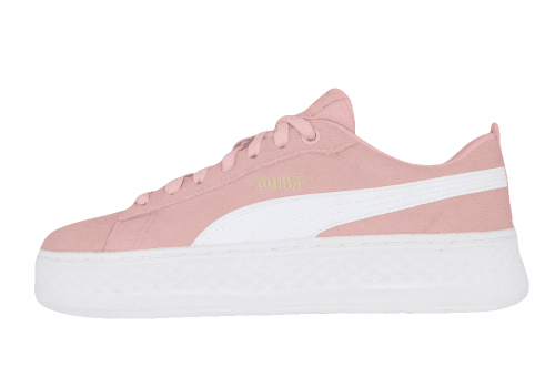 Женские кеды Puma Smash Platform White/Pink