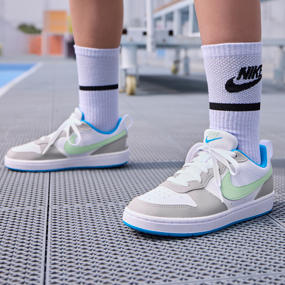 Подростковые кроссовки  Nike Court Borough Cool Grey GS