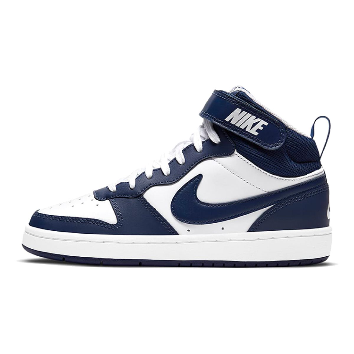 Подростковые кроссовки Nike Court Borough 2 Mid White/Blue GS