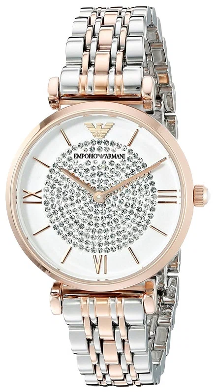 Женские часы Emporio Armani Gianni-T-Bar Silver/Gold