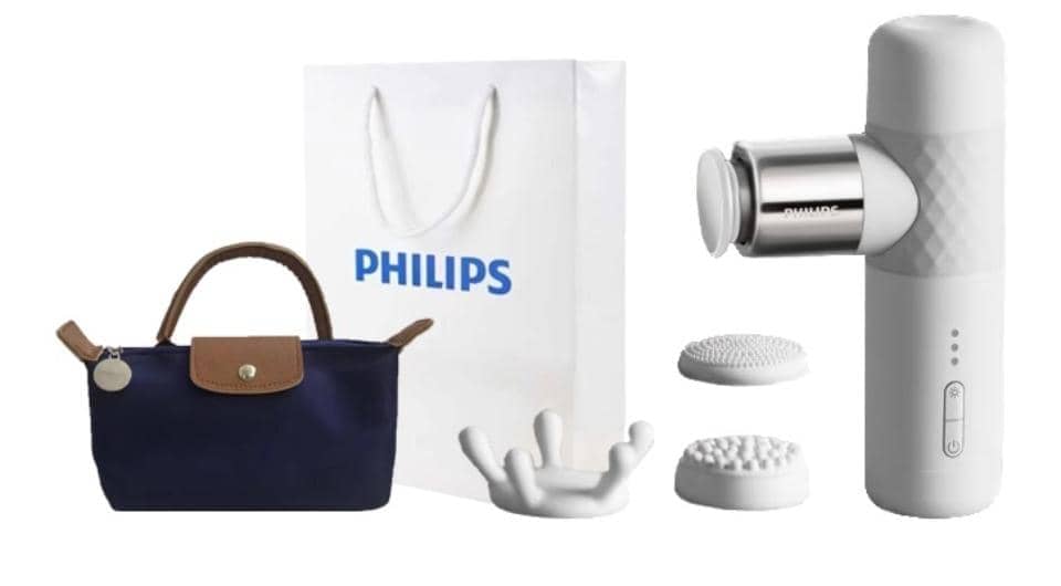Перкуссионный массажер Philips PPM3302G White