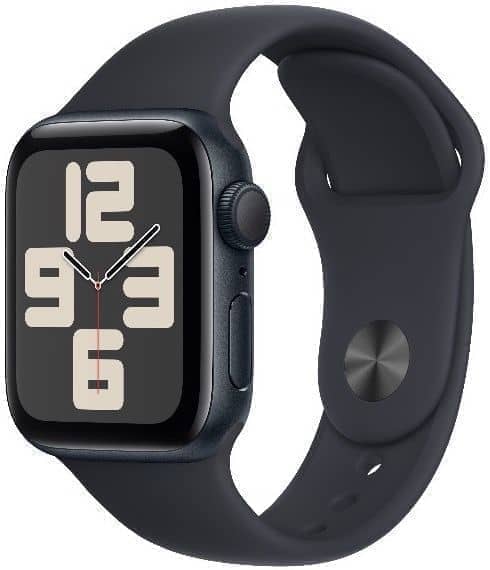 Умные смарт-часы Apple Watch Series SE Gen 2 2023, 40мм, GPS, Midnight Aluminium Case, Midnight Sport Band