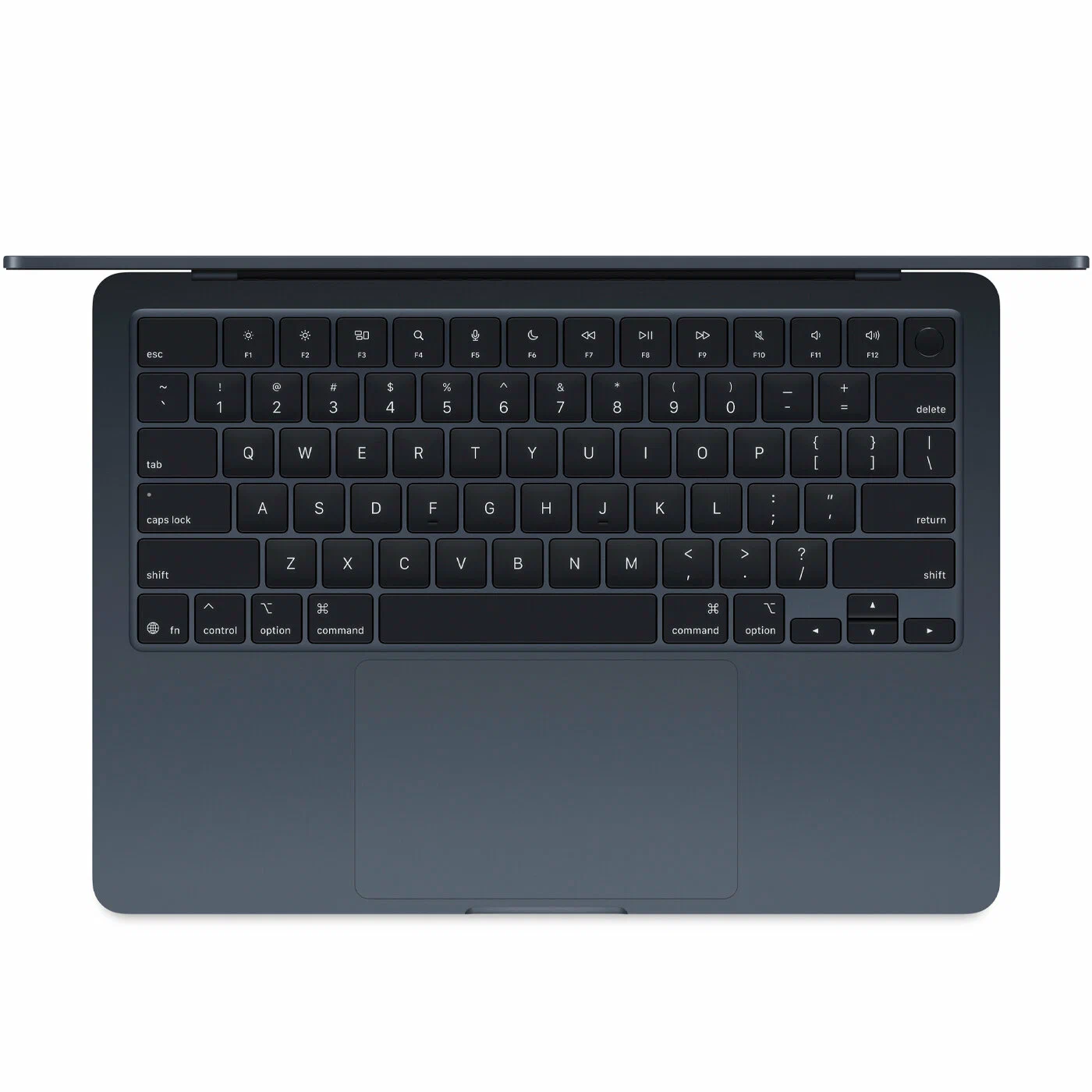 13.6" Ноутбук Apple MacBook Air 13 M4 (2025) 16 GB RAM/256 GB SSD, 10 CPU/8 GPU, Midnight Black, английская клавиатура