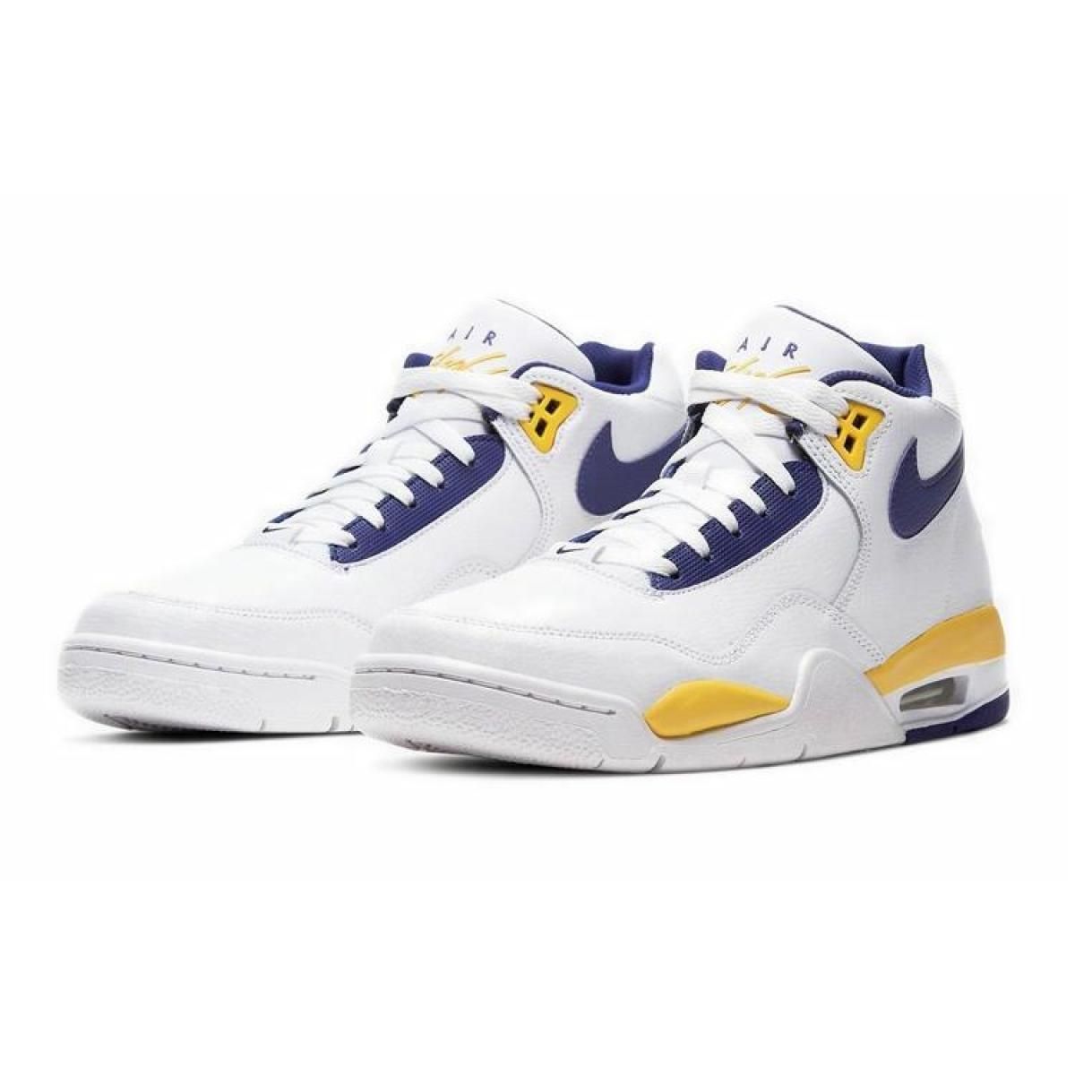 Мужские кроссовки Nike Air Flight Legacy Lakers Home White/Violet/Yellow