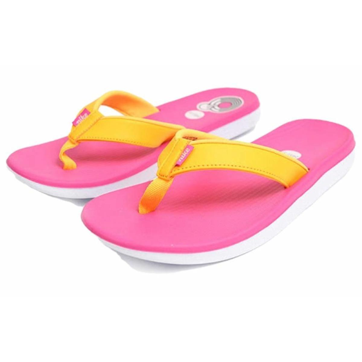 Женские шлёпанцы Nike Bella Kai Thong Pink/Yellow