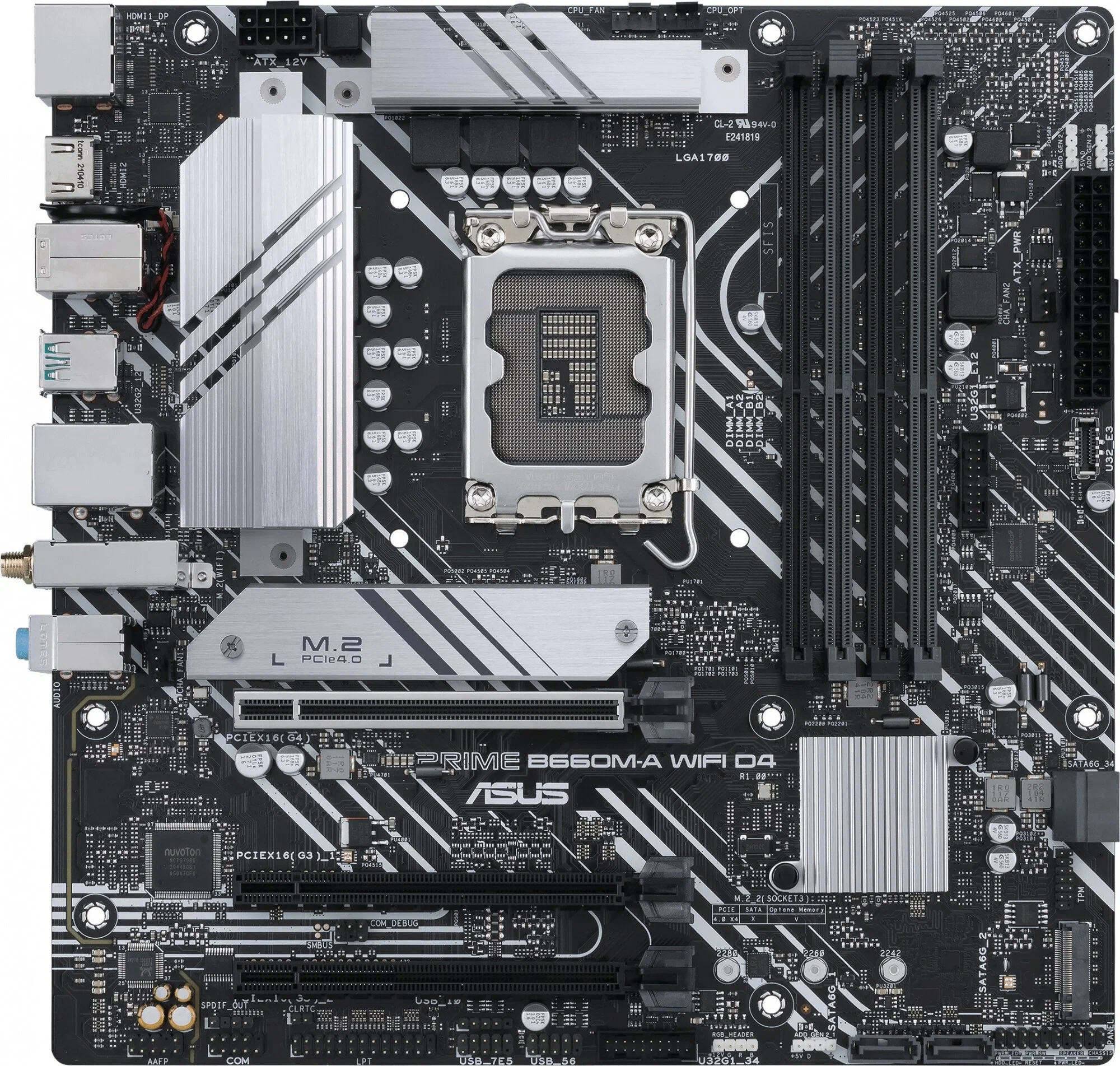 Материнская плата Asus Prime B660M-A WIFI D4, LGA1700, mATX