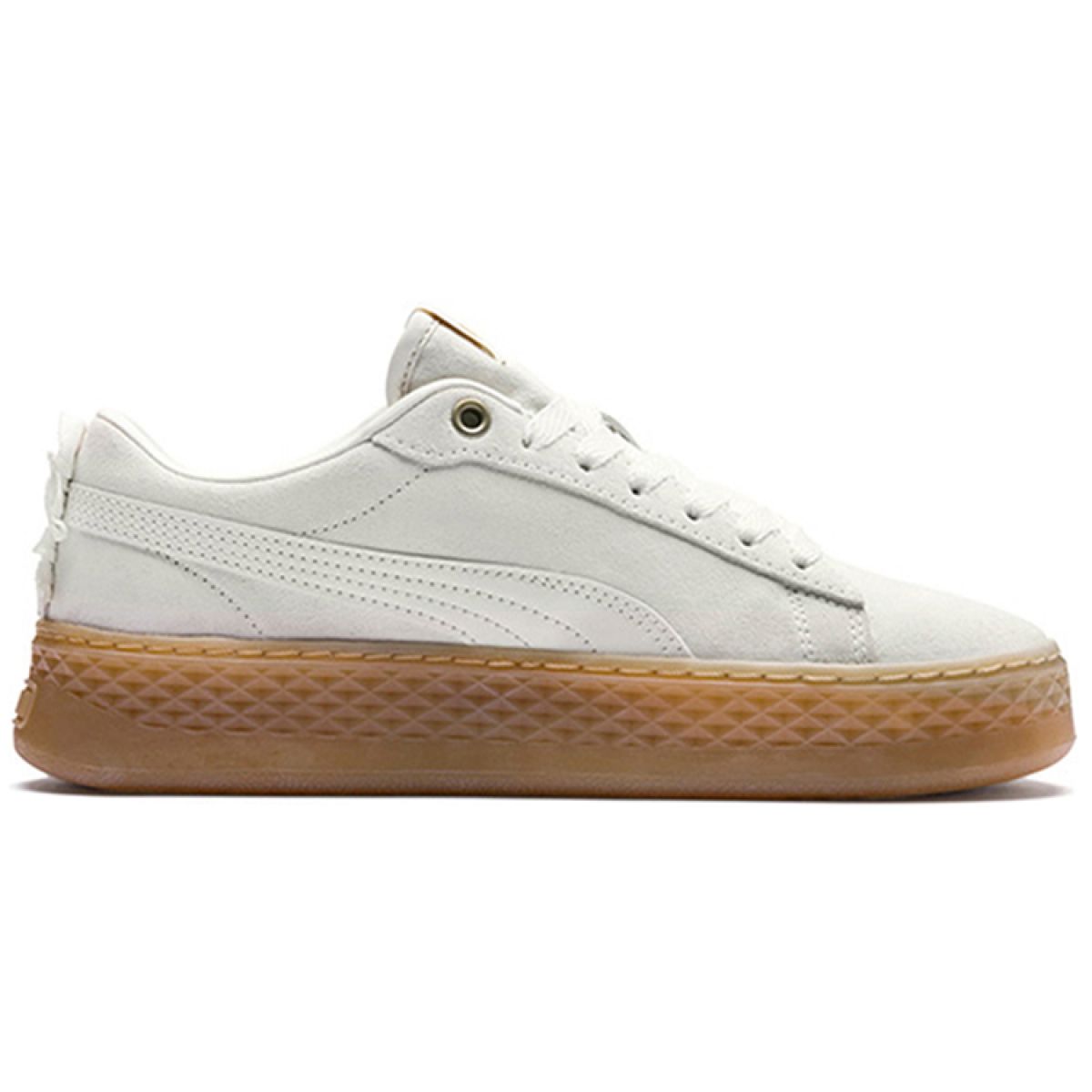 Женские кеды Puma Smash White/Gold