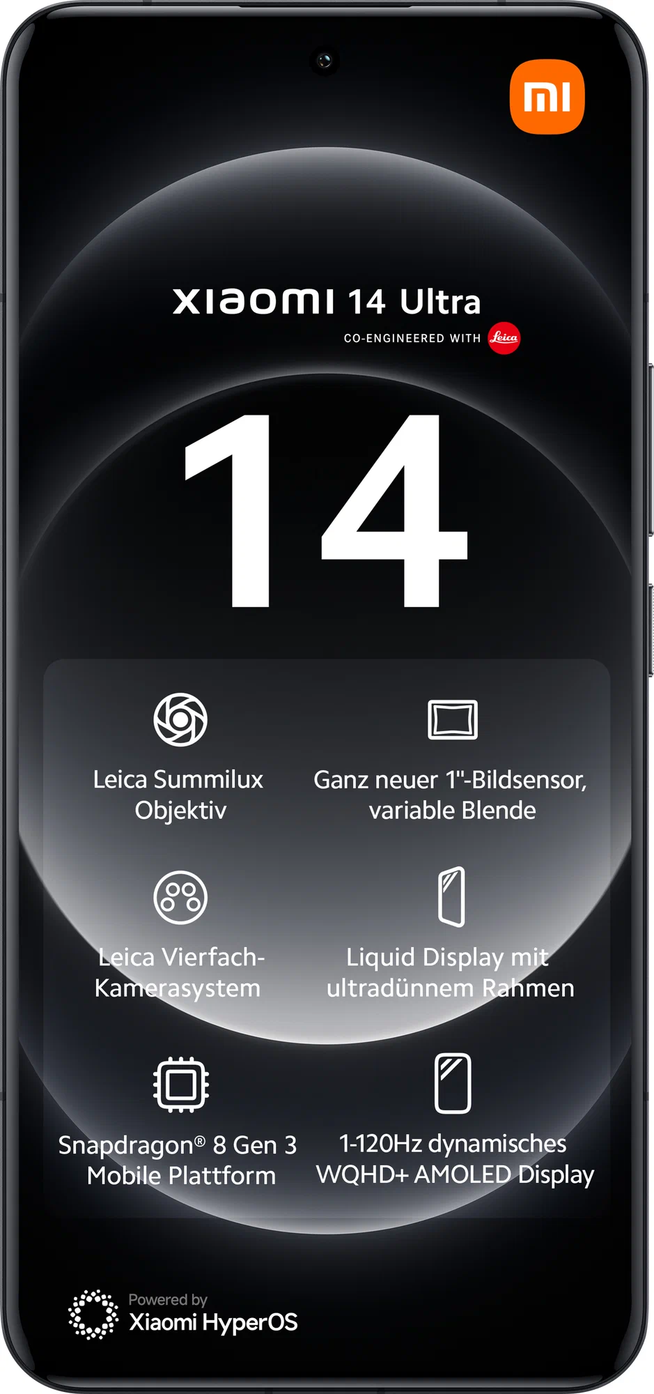Смартфон Xiaomi 14 Ultra 12/256 GB, Dual nano SIM, Black