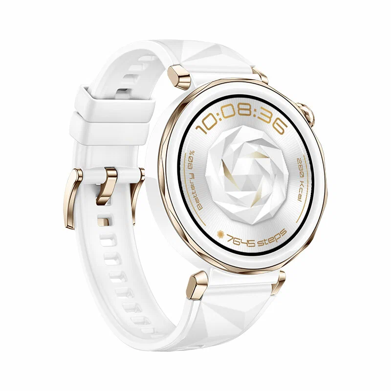 Умные смарт-часы Huawei Watch GT 5 Pro, 42 mm, Bluetooth, NFC, White/Gold