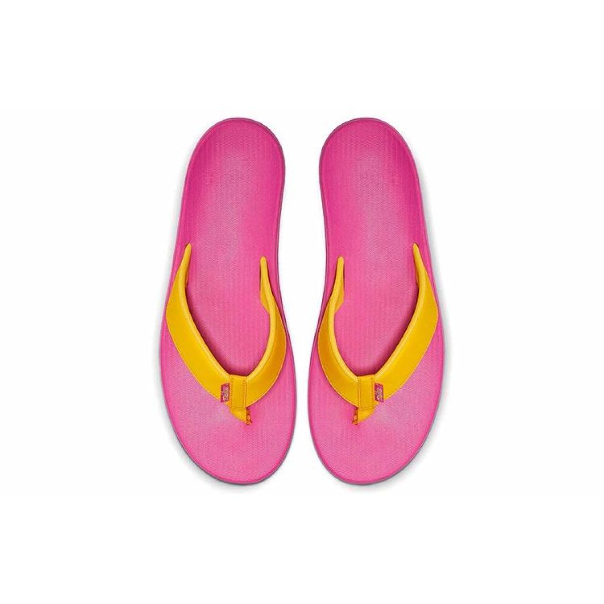 Женские шлёпанцы Nike Bella Kai Thong Pink/Yellow