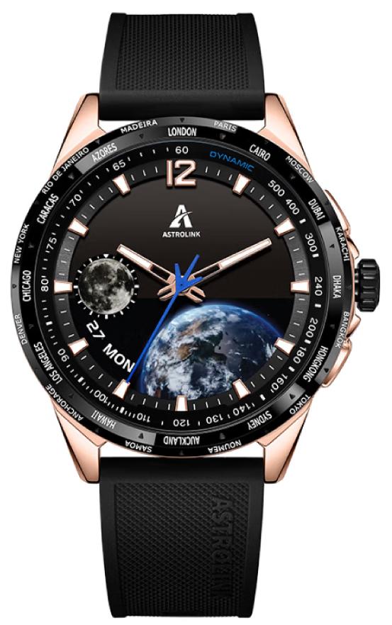 Умные смарт-часы BeiDou Astrolink S, 45 mm, Bluetooth, Gold/Black