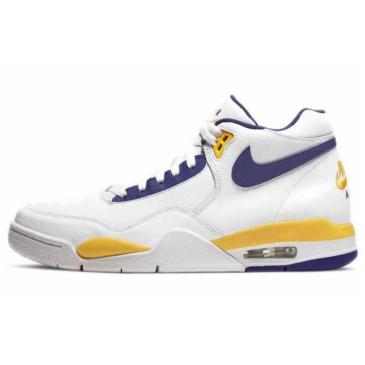Мужские кроссовки Nike Air Flight Legacy Lakers Home White/Violet/Yellow