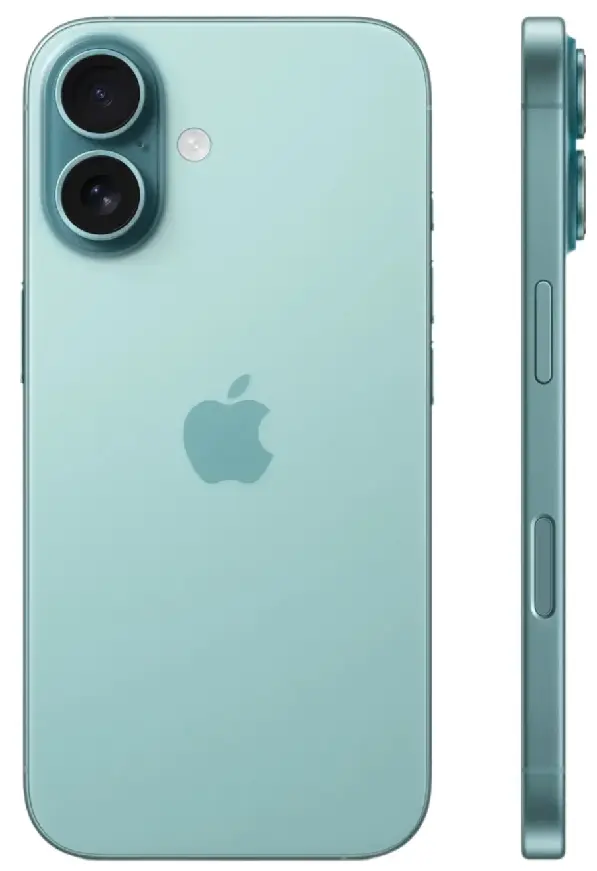 Смартфон Apple iPhone 16 128 GB, Dual nano SIM, Teal