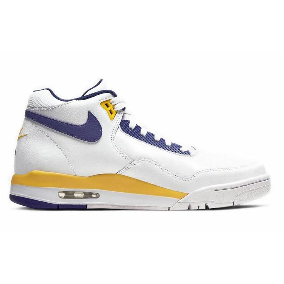 Мужские кроссовки Nike Air Flight Legacy Lakers Home White/Violet/Yellow
