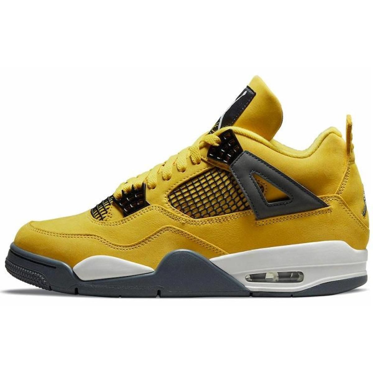 Кроссовки Jordan 4 Retro Lightning 2021 Mid Yellow