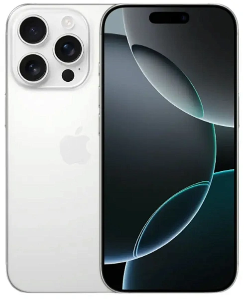 Смартфон Apple iPhone 16 Pro 128 GB, Dual nano SIM, White Titanium