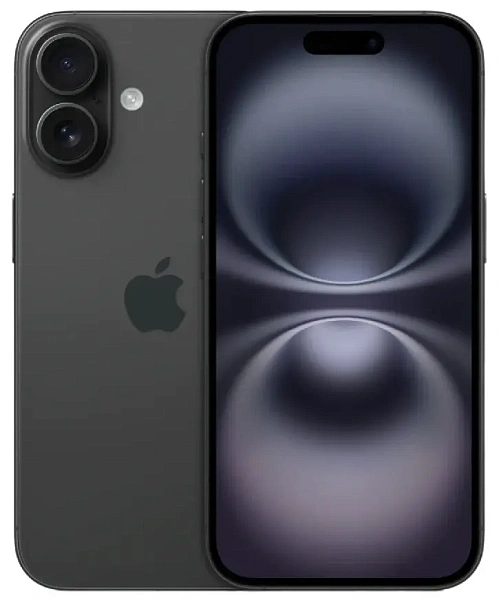 Смартфон Apple iPhone 16 128 GB, Dual nano SIM, Black