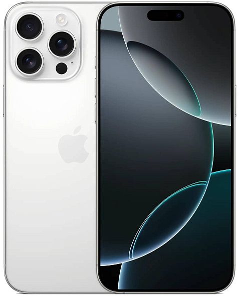 Смартфон Apple iPhone 16 Pro Max 256 GB, Dual nano SIM, White Titanium